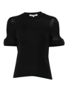 Melitta Baumeister Fine-knit T-shirt In Black