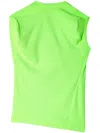 Melitta Baumeister Fine-ribbed Asymmetric-hem Top In Green