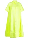 Melitta Baumeister Foam-hem Midi Shirt Dress In Yellow