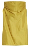 Melitta Baumeister Funnel Neck Taffeta Top In Mustard Lime