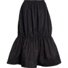Melitta Baumeister Gathered Midi Skirt In Black