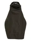 Melitta Baumeister High-neck Dress In Brown