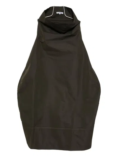 Melitta Baumeister High-neck Dress In Brown