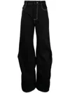 Melitta Baumeister High-waisted Wide-leg Jeans In Schwarz