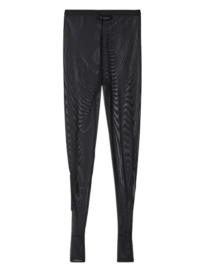 Melitta Baumeister Hole Elasticated-waist Leggings In Black