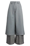 Melitta Baumeister Layered Suit Pants In Blue