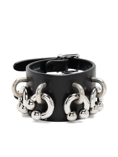 Melitta Baumeister Leather Bracelet In Black