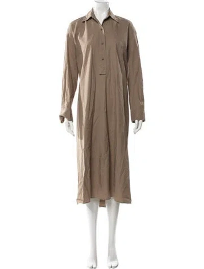 Pre-owned Melitta Baumeister Long Dress In Brown