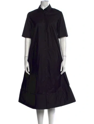 Pre-owned Melitta Baumeister Midi Length Dress In Black