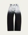 Melitta Baumeister Painted Glow Cropped Denim Pants In White