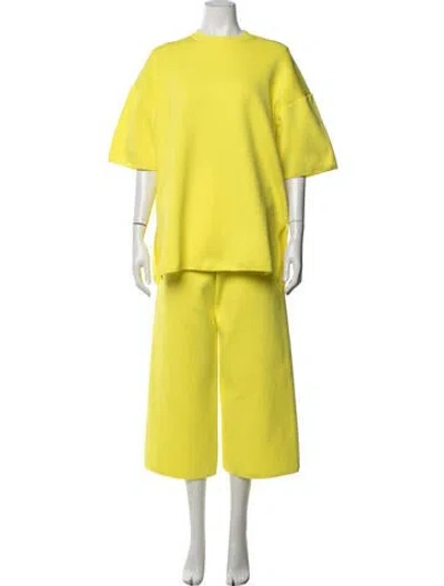 Pre-owned Melitta Baumeister Pantsuit In Yellow