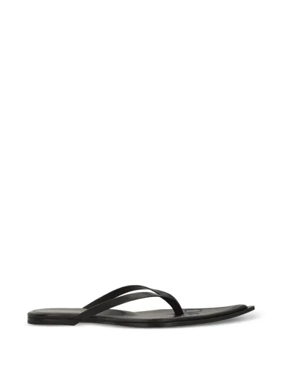 Melitta Baumeister Pointed-toe Thong Sandals In Black