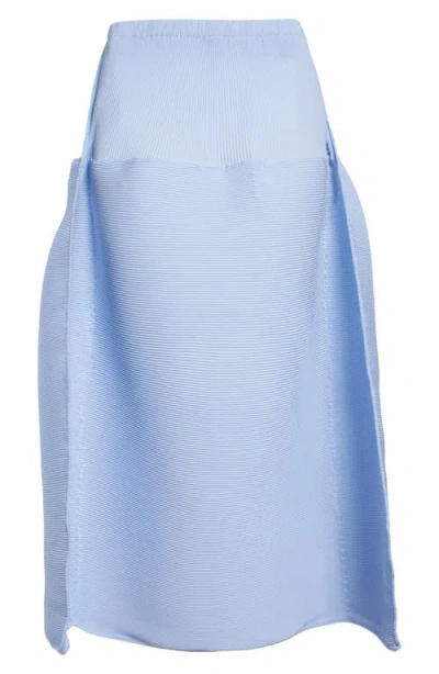 Melitta Baumeister Ripple Plissé Skirt In Blue