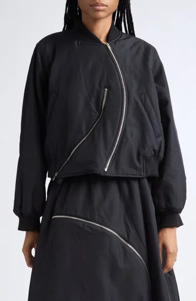 Melitta Baumeister Round Bomber Jacket In Blue