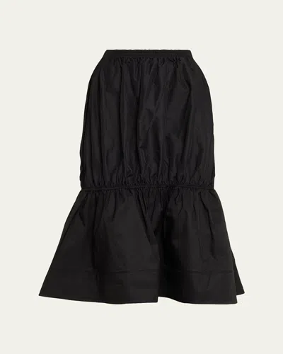 Melitta Baumeister Ruched Skirt In Black