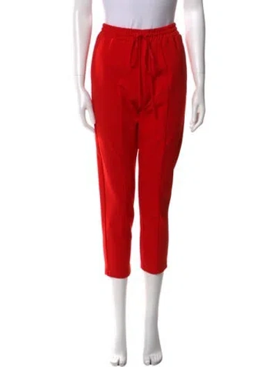 Pre-owned Melitta Baumeister Skinny Leg Pants In Red
