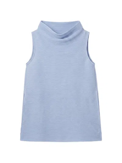 Melitta Baumeister Sleeveless Ripple Top In Blue