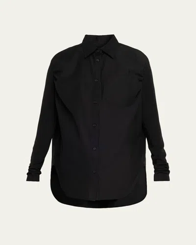 Melitta Baumeister Slim Sleeve Shirt In Black