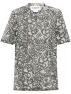 Melitta Baumeister Snake-print Semi-sheer T-shirt In Multicolour