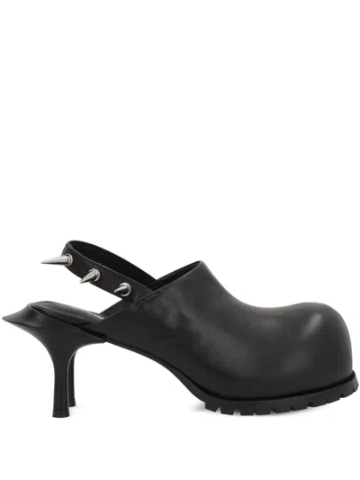 Melitta Baumeister Stud-embellished Slingback Pumps In Black
