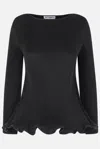 Melitta Baumeister Pleated Blouse In Black