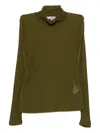 Melitta Baumeister Turtle-neck Top In Green