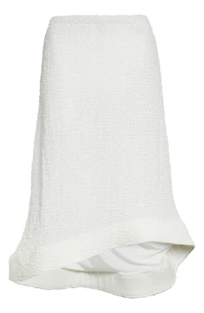 Melitta Baumeister Wavy Foam Hem Skirt In White