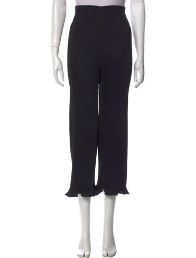 Pre-owned Melitta Baumeister Wide Leg Pants In Black