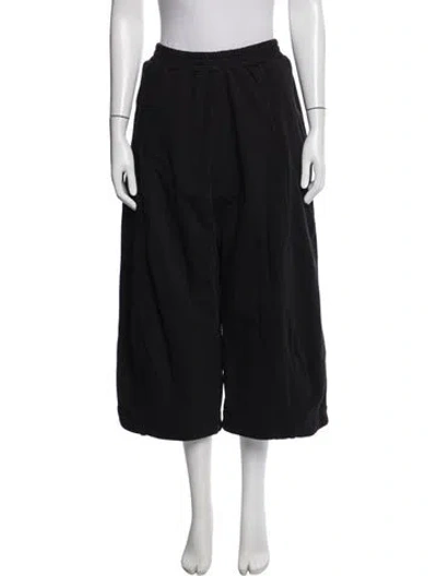 Pre-owned Melitta Baumeister Wide Leg Pants In Black