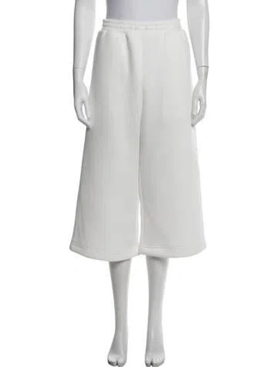 Pre-owned Melitta Baumeister Wide Leg Pants In White