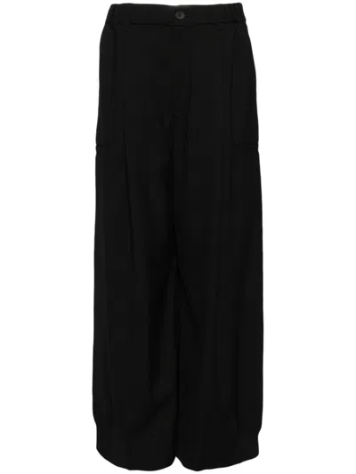 Melitta Baumeister Wide-leg Trousers In Black