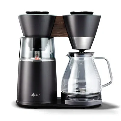 Melitta Vision 12-cup Luxe Drip Coffee Maker With Revolving Dashboard In Matte Black