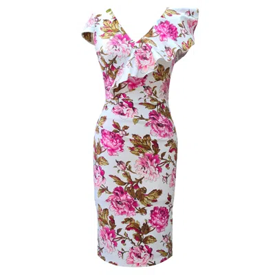 Mellaris Women's Arina Pink Floral Print Dress