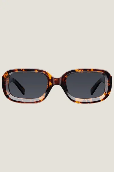 Meller Aspiga Ladies Ethical Dashi Sunglasses Bio Based Tortoiseshell In Brown