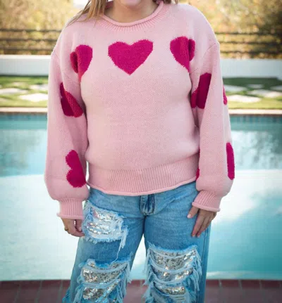 Mello All My Love Sweater In Pink