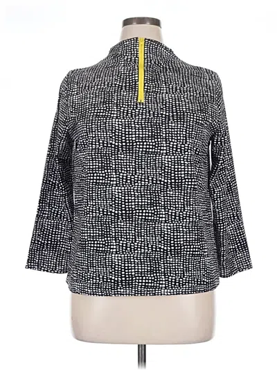 Pre-owned Melloday 3/4 Sleeve Blouse In Black