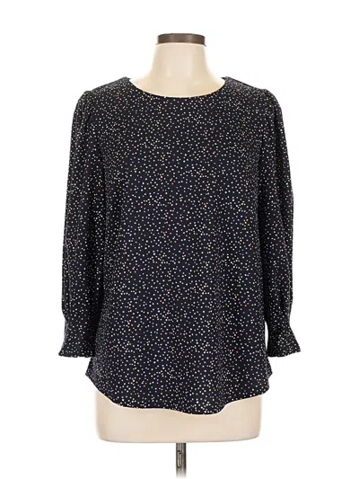 Pre-owned Melloday 3/4 Sleeve Blouse In Blue