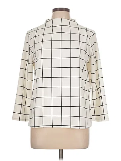 Melloday 3/4 Sleeve Blouse In White