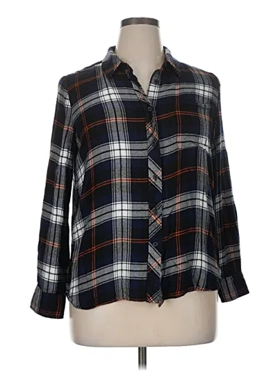 Pre-owned Melloday 3/4 Sleeve Button Down Shirt In Black