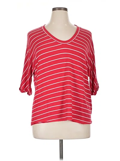 Pre-owned Melloday 3/4 Sleeve T-shirt In Red