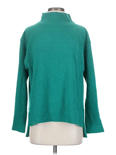 Pre-owned Melloday 3/4 Sleeve Turtleneck In Blue