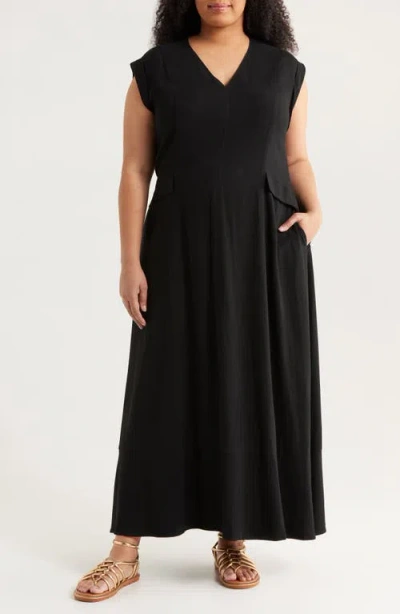Melloday Cap Sleeve Maxi Dress