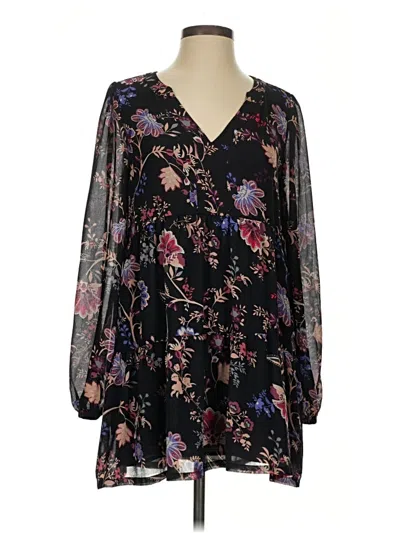 Pre-owned Melloday Casual Dress In Black