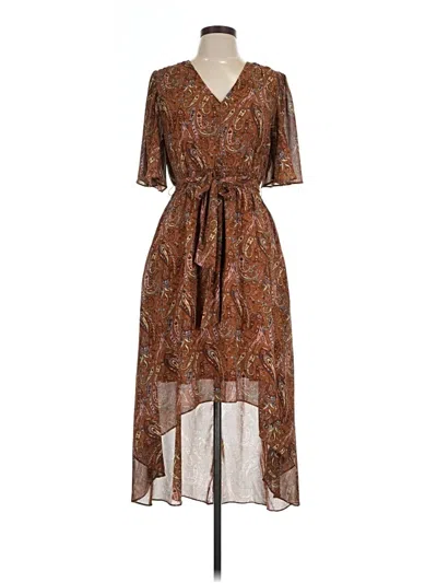 Pre-owned Melloday Casual Dress In Brown