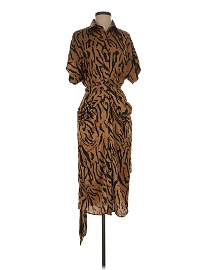 Pre-owned Melloday Casual Dress In Brown