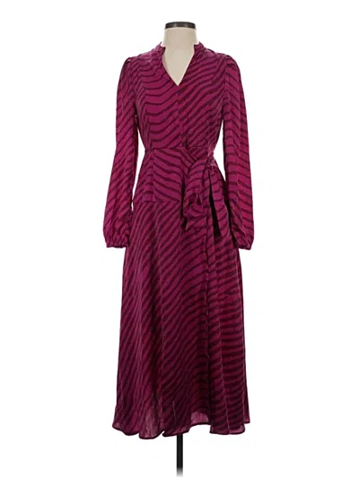 Pre-owned Melloday Casual Dress In Burgundy