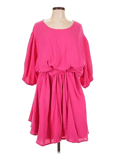 Pre-owned Melloday Casual Dress In Pink
