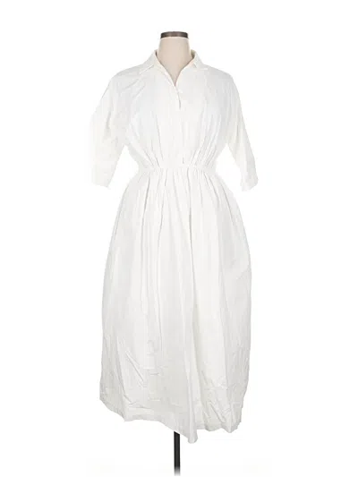 Pre-owned Melloday Casual Dress In White