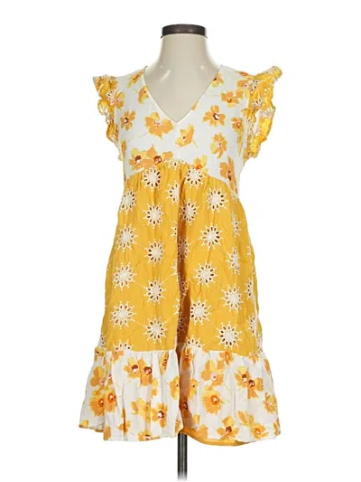 Pre-owned Melloday Casual Dress In Yellow