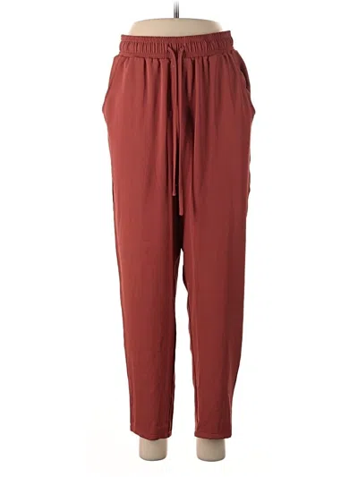 Pre-owned Melloday Casual Pants In Burgundy